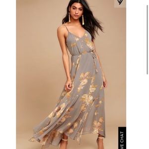 Lulus elegant floral maxi dress
